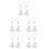 10Pcs White Curtain Tiebacks Decorative Tassel Holdbacks for Drapes 9