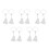 10Pcs White Curtain Tiebacks Decorative Tassel Holdbacks for Drapes 7