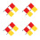 16Pièces Signaux Drapeaux Arbitres Sports Polyester Visible 5
