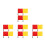 16Pièces Signaux Drapeaux Arbitres Sports Polyester Visible 8