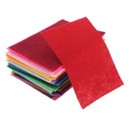 198Pièces Feutrine Polyester Variée Pour Couture Projets Mosaïque 1