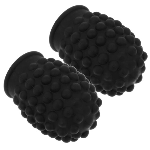 4Pièces Embouts Silicone Baguettes Mute Protection Durable Noir