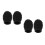 4Pièces Embouts Silicone Baguettes Mute Protection Durable Noir 7