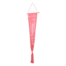 5Pièces Organisateur Mural Rose En Macramé, Pour Jouets Peluches