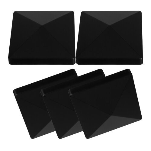 25Pièces Chapeaux De Poteaux En Noir Pour Usage 2
