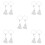 10Pcs White Curtain Tiebacks Decorative Tassel Holdbacks for Drapes 5