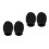 4Pièces Embouts Silicone Baguettes Mute Protection Durable Noir 6