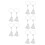 10Pcs White Curtain Tiebacks Decorative Tassel Holdbacks for Drapes 8