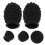 4Pièces Embouts Silicone Baguettes Mute Protection Durable Noir 10