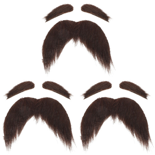 3Ensembles Ensemble Déguisement Vieil Barbe Noir 1
