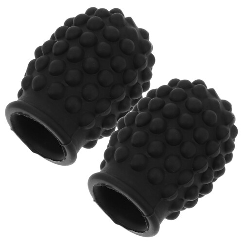 4Pièces Embouts Silicone Baguettes Mute Protection Durable Noir 1