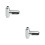 2Pièces Thermomètre Douche LED Argent Rotation 360 Batterie 8