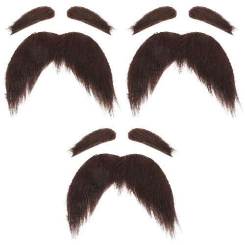 3Ensembles Ensemble Déguisement Vieil Barbe Noir 2