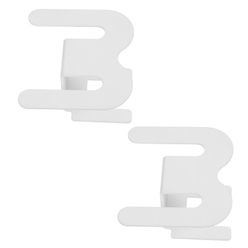8Pcs No-Drill Wall Mounted Slipper Rack White Aluminum for Home Use 1