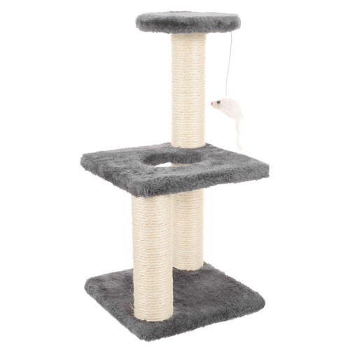 2Pièces Tours À Pour Chat Avec Suspendue Velours 1