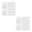100Pcs Clear Plastic Binder Covers Sheet Protectors for Office 7