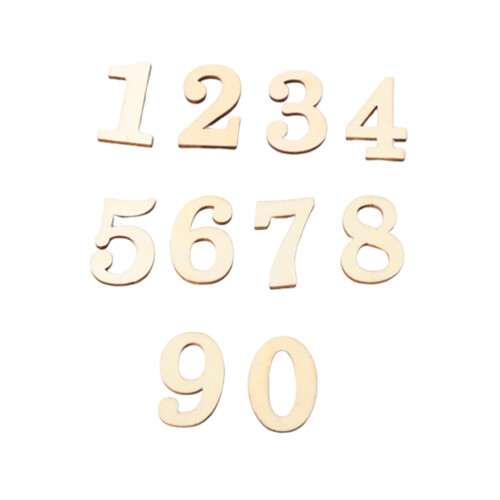 30Pièces En Bois Beige Pour Scrapbooking