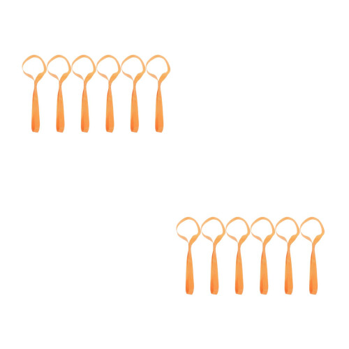 12Pièces Boucles De Serrage Orange Nylon Pour Charge Et 2