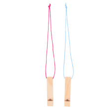 4Pièces Sifflets Bois Musical DIY Enfants Jeu Découverte