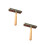 2Pièces Brayers Impression Rouleau Caoutchouc Pour Peinture Tampon 6