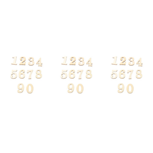 30Pièces En Bois Beige Pour Scrapbooking 2