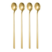 20Pcs Elegant Gold Stainless Steel Spoons for Tea Coffee and Ice Cream