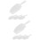 8Pcs White Plastic Ice Scoop Handy Spoon for Home 7