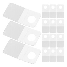 1200Pcs Clear PVC Hang Tabs with Self Adhesive Strong Sticky Hooks