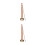 2Pièces Instrument Percussion Bouddhiste Cuivre Bois Son Clair Et Doux 7