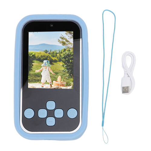 96 MP Digitalkamera, 2,4" Display, 1080P, Blau, Multifunktion 2