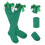 3Paare Gemütliche Grüne Kniestrümpfe Polyester Kinder Party St Patrick 11