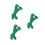 3Paare Gemütliche Grüne Kniestrümpfe Polyester Kinder Party St Patrick 10