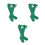 3Paare Gemütliche Grüne Kniestrümpfe Polyester Kinder Party St Patrick 9