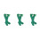 3Paare Gemütliche Grüne Kniestrümpfe Polyester Kinder Party St Patrick 7