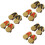 6Paare Mini Holzclogs Puppendeko Zubehör 8