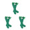 3Paare Gemütliche Grüne Kniestrümpfe Polyester Kinder Party St Patrick 4