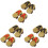 6Paare Mini Holzclogs Puppendeko Zubehör 4