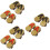 6Paare Mini Holzclogs Puppendeko Zubehör 9