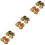 6Paare Mini Holzclogs Puppendeko Zubehör 7