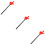 3Stk Kunststoff Fingerpointer Rot, Für Schule Und Party 11
