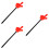 3Stk Kunststoff Fingerpointer Rot, Für Schule Und Party 9
