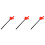 3Stk Kunststoff Fingerpointer Rot, Für Schule Und Party 6