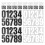 Weather Resistant House Numbers Decals for Doors and Mailboxes 1