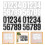 Weather Resistant House Numbers Decals for Doors and Mailboxes 11