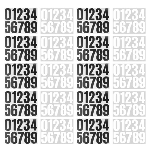 Weather Resistant House Numbers Decals for Doors and Mailboxes 1