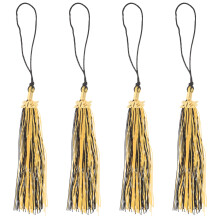 20Stk Graduation Tassels Mehrfarbig Polyester Abschlusskappen Anhänger