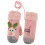 2Paare Kuschelige - Kunstlammwolle in Pink 3