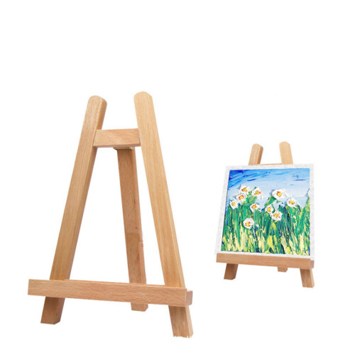 2Stk Holz Mini Easel A-Frame Stativ Beige Für Bilder & 2
