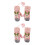 2Paare Kuschelige - Kunstlammwolle in Pink 5