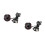 2Pcs Black Mini Clock with Night Glow for Dashboard Decor 7